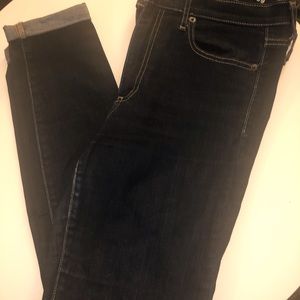 GAP dark blue high waist skinny jeans - 29r